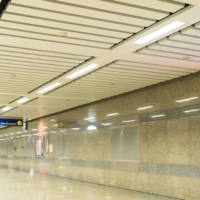 V-TAC fehér 7 cm széles süllyeszthető lineáris LED lámpa 121cm 40W természetes fehér - SKU 21380