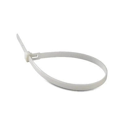 V-TAC fehér, műanyag gyorskötöző 3.5x150mm, 100db/csomag - SKU 11165