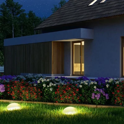 V-TAC félgömb alakú RGB színváltós akkus LED dekoráció - SKU 40221