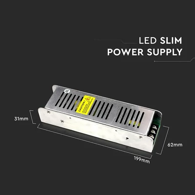 V-TAC fémházas dimmelhető LED tápegység 12V 100W 8.5A - SKU 3256