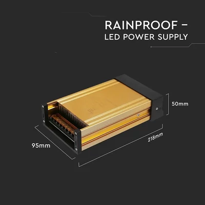 V-TAC fémházas IP45 LED tápegység 12V 250W 20A - SKU 3232