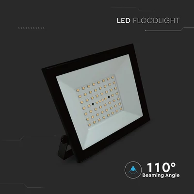 V-TAC FN-széria LED reflektor 50W hideg fehér, fekete házzal - SKU 23990
