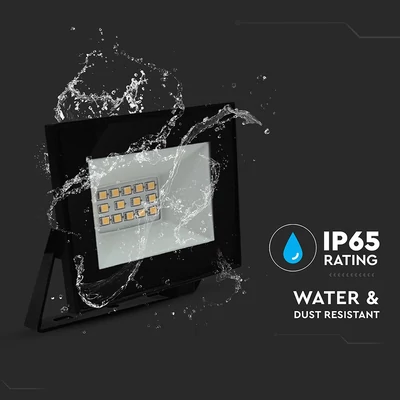 V-TAC FN-széria mini LED reflektor 10W hideg fehér, fekete házzal - SKU 23974