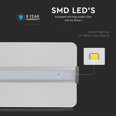 V-TAC függeszthető dimmelhető átlátszó LED lámpa panel 40W 121cm természetes fehér - SKU 6458