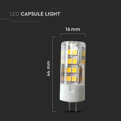 V-TAC G4 LED égő 12V 3,2W meleg fehér - SKU 21131