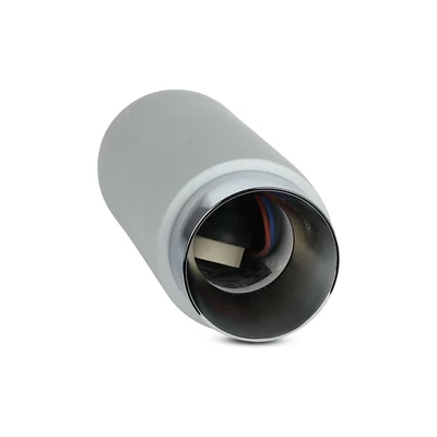 V-TAC GU10 LED falon kívüli lámpatest, szürke+króm - SKU 3138
