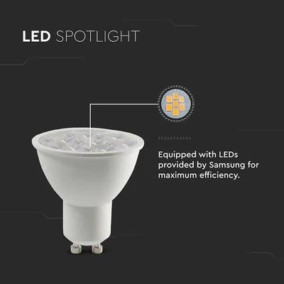 V-TAC GU10 LED spot égő 6W természetes fehér 10° - SKU 2120027