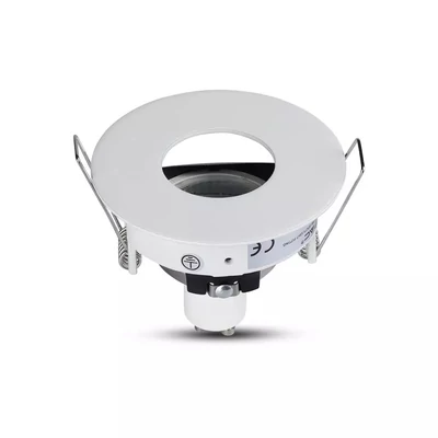 V-TAC GU10 LED spotlámpa keret, fehér billenthető lámpatest - SKU 3611