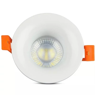 V-TAC GU10 LED spotlámpa keret, fehér fix lámpatest - SKU 3169