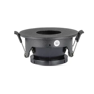 V-TAC GU10 LED spotlámpa keret, fekete billenthető lámpatest - SKU 8595