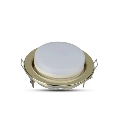 V-TAC GX53 LED lámpa keret, arany fix lámpatest - SKU 3676