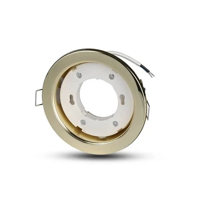 V-TAC GX53 LED lámpa keret, arany fix lámpatest - SKU 3676