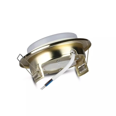 V-TAC GX53 LED lámpa keret, arany fix lámpatest - SKU 3676