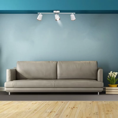 V-TAC háromfejű 15W beltéri fehér fali LED lámpa, meleg fehér, 100 Lm/W - SKU 218258