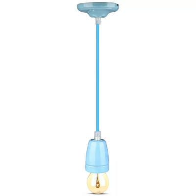 V-TAC kék porcelán függeszték E27 foglalattal - SKU 3806
