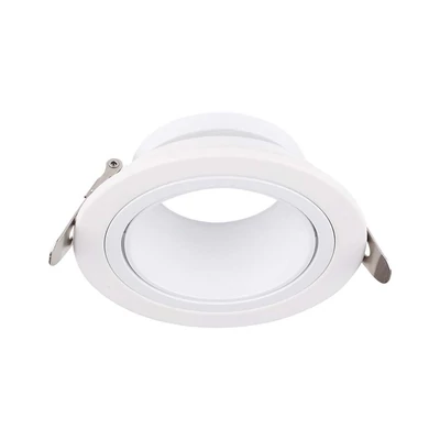 V-TAC kerek GU10 LED spotlámpa keret, fehér lámpatest - SKU 10296