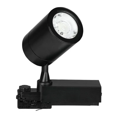V-TAC LED 10°-os sínes spotlámpa állítható szöggel, 35W természetes fehér, 90 Lm/W - SKU 211286