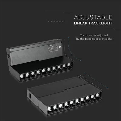 V-TAC LED dönthető spotlámpa mágneses sínhez 20W CRI>90 UGR<19 meleg fehér - SKU 7964