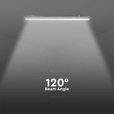V-TAC LED lámpa 150cm 48W IP65, szenzorral, hideg fehér 120 Lm/W (M-széria) - SKU 24017