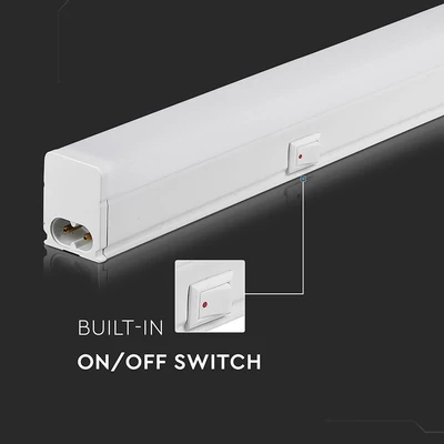 V-TAC LED lámpa 30cm T5 4W beépített kapcsolóval meleg fehér - SKU 21689