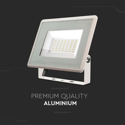V-TAC LED reflektor 30W hideg fehér, fehér házzal - SKU 6748