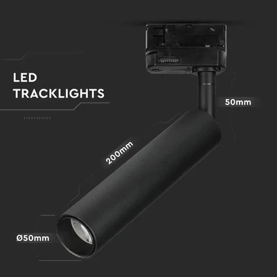 V-TAC LED sínes spotlámpa állítható 15W CRI>90 természetes fehér - SKU 360