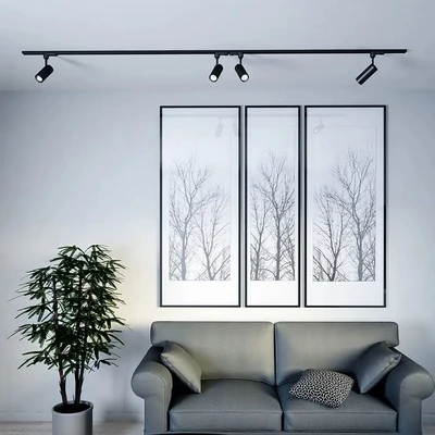 V-TAC LED sínes spotlámpa állítható 7W CRI>90 természetes fehér, fekete ház - SKU 354