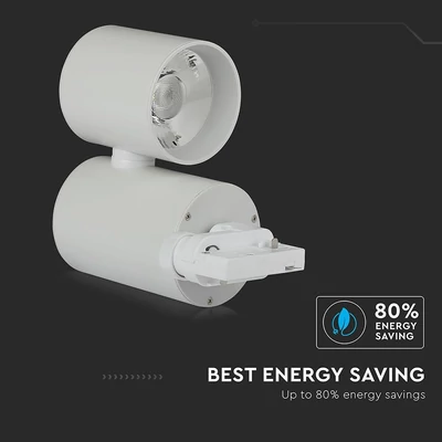 V-TAC LED sínes spotlámpa állítható CRI>95 15W meleg fehér - SKU 1298