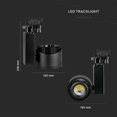 V-TAC LED sínes spotlámpa állítható CRI>95 45W hideg fehér - SKU 1238