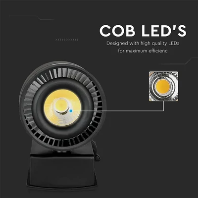 V-TAC LED sínes spotlámpa állítható CRI>95 45W hideg fehér - SKU 1238