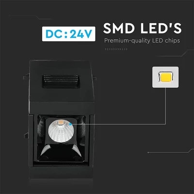 V-TAC LED spotlámpa mágneses sínhez 1W CRI>90 UGR<19 természetes fehér - SKU 7959