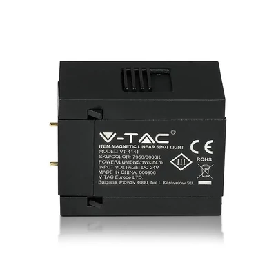V-TAC LED spotlámpa mágneses sínhez 1W CRI>90 UGR<19 természetes fehér - SKU 7959