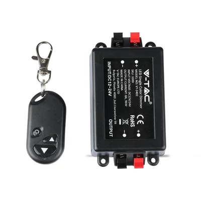 V-TAC LED szalag dimmer távirányítóval 12/24V - SKU 3300