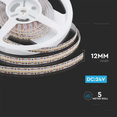 V-TAC LED szalag IP20 SMD 2110 chip 700 db/m hideg fehér CRI>95 - SKU 2604