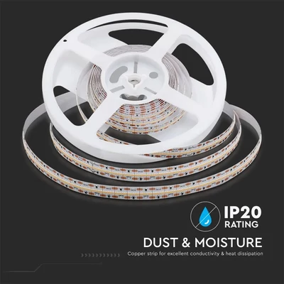 V-TAC LED szalag IP20 SMD 2110 chip 700 db/m hideg fehér CRI>95 - SKU 2604