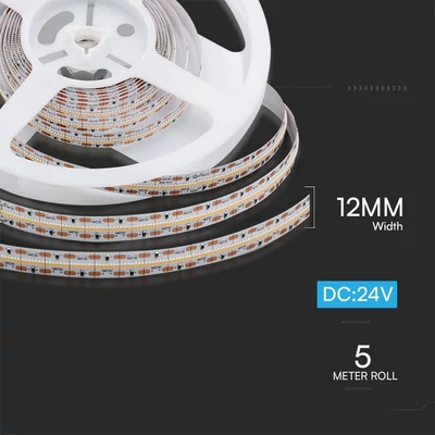 V-TAC LED szalag IP20 SMD 2110 chip 700 db/m meleg fehér CRI>90 - SKU 212602
