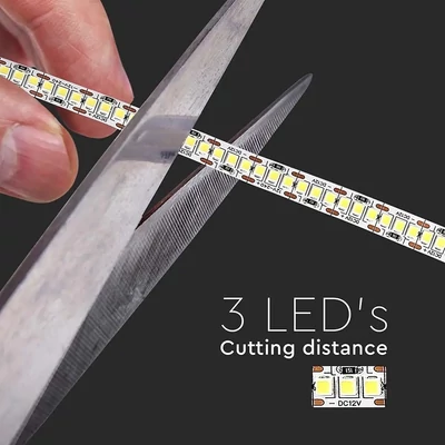 V-TAC LED szalag IP20 SMD 2835 chip 240 db/m természetes fehér, 100LM/W - SKU 212165