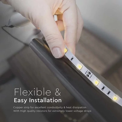 V-TAC LED szalag IP20 SMD 5050 chip 30 db/m hideg fehér, 80LM/W - SKU 212133