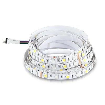 V-TAC LED szalag IP20 SMD 5050 chip 60 db/m RGB + természetes fehér - SKU 212552