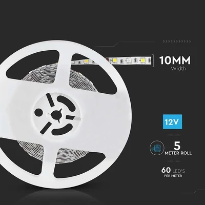 V-TAC LED szalag IP20 SMD 5050 chip 60 db/m RGB + természetes fehér - SKU 212552