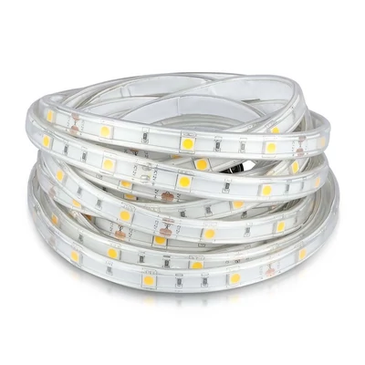 V-TAC LED szalag IP65 SMD 5050 chip 30 db/m meleg fehér - SKU 212145