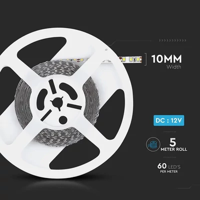V-TAC LED szalag IP65 SMD 5050 chip 60 db/m hideg fehér - SKU 2148