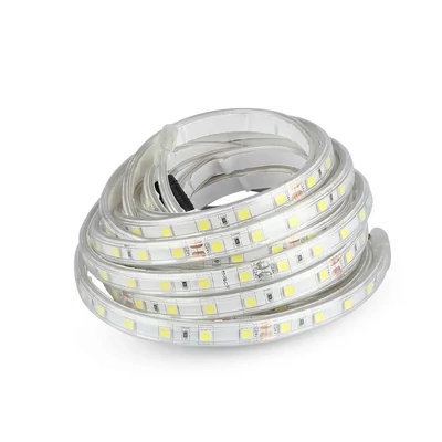 V-TAC LED szalag IP65 SMD 5050 chip 60 db/m meleg fehér, 80LM/W - SKU 212562