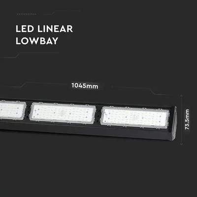 V-TAC lineáris csarnokvilágító LED lámpa 200W 120lm/W 120° hideg fehér - SKU 896