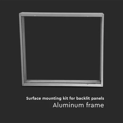 V-TAC mennyezetre szerelhető fehér DIY Hátsó megvilágítású LED panelhez keret 60x60cm - SKU 11449