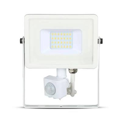 V-TAC mozgásérzékelős LED reflektor 20W meleg fehér Samsung chip - SKU 448