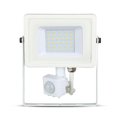 V-TAC mozgásérzékelős LED reflektor 30W hideg fehér Samsung chip - SKU 459