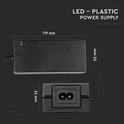 V-TAC műanyagházas IP44 LED tápegység 12V 78W 6.5A - SKU 3240
