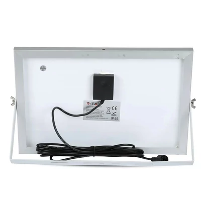 V-TAC napelemes LED reflektor 12W hideg fehér 5000 mAh - SKU 94006