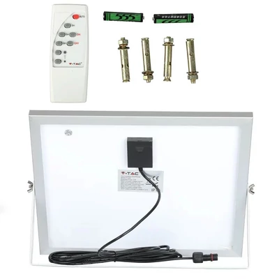 V-TAC napelemes LED reflektor 16W hideg fehér 10000 mAh - SKU 94008